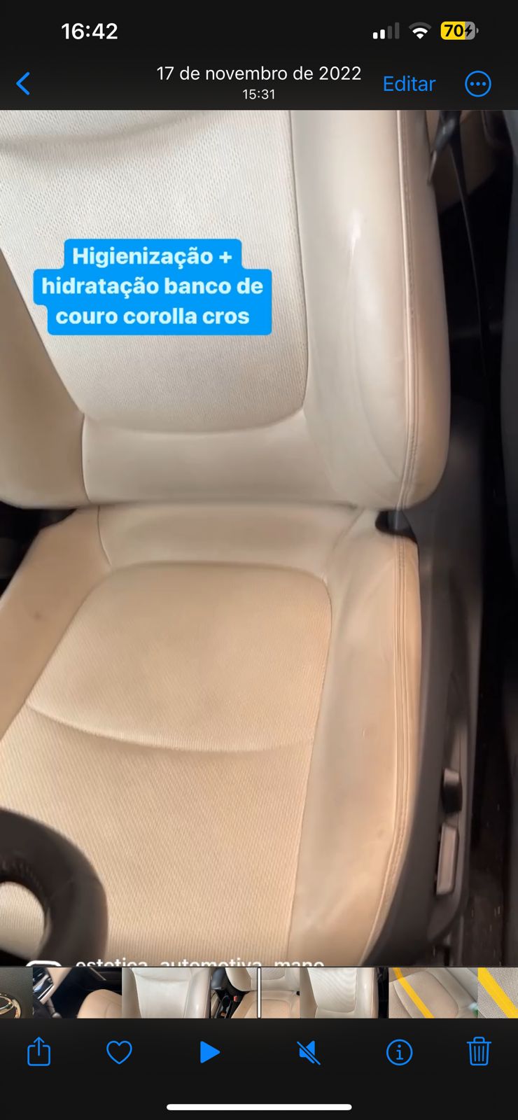 Trabalho de Estética Automotiva em Cachoeirinha
